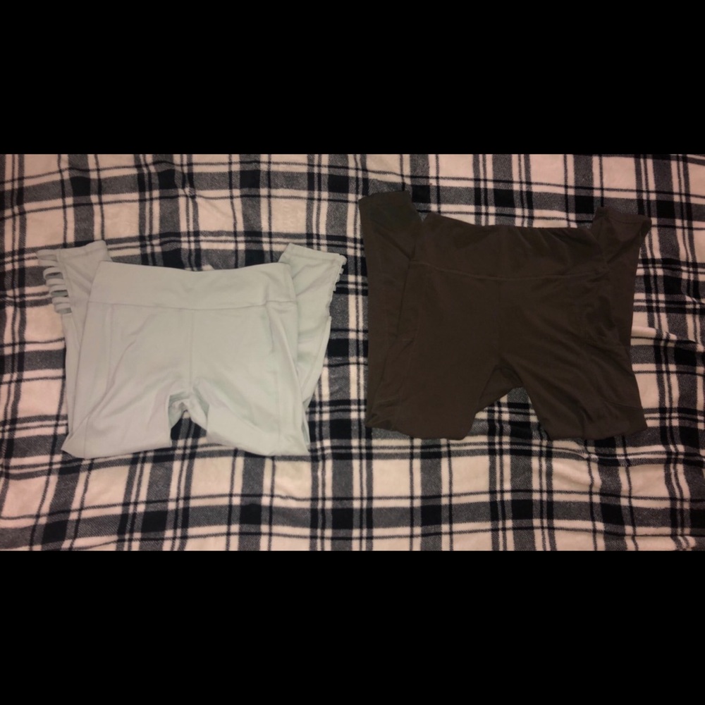 3 pairs of workout leggings. $8 a piece!